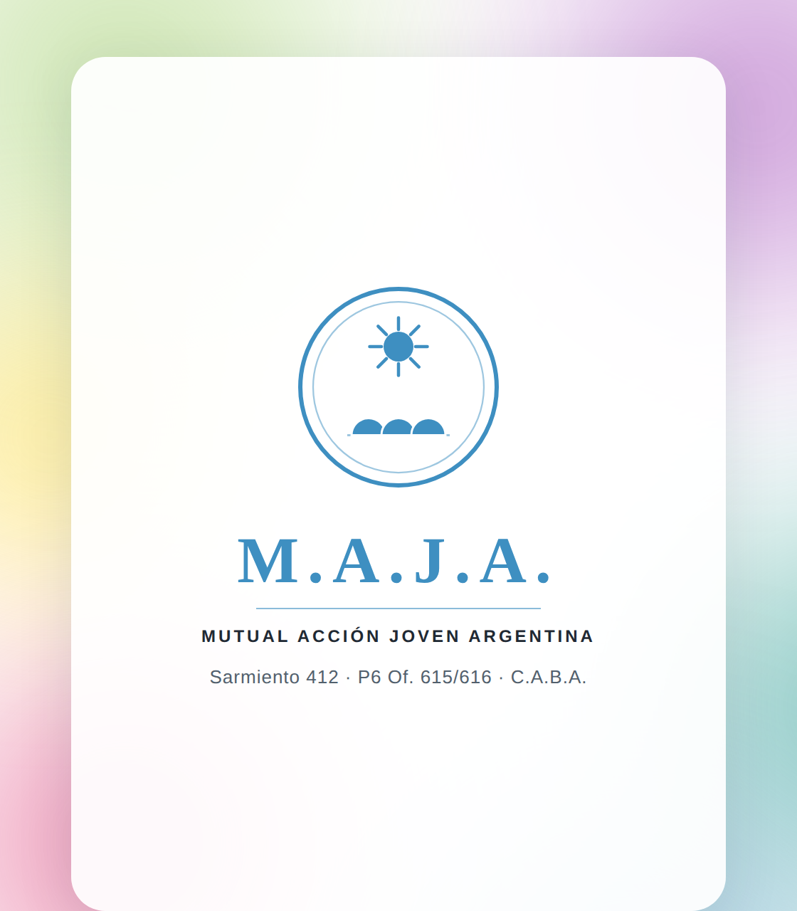 Logo de M.A.J.A. — Mutual Acción Joven Argentina